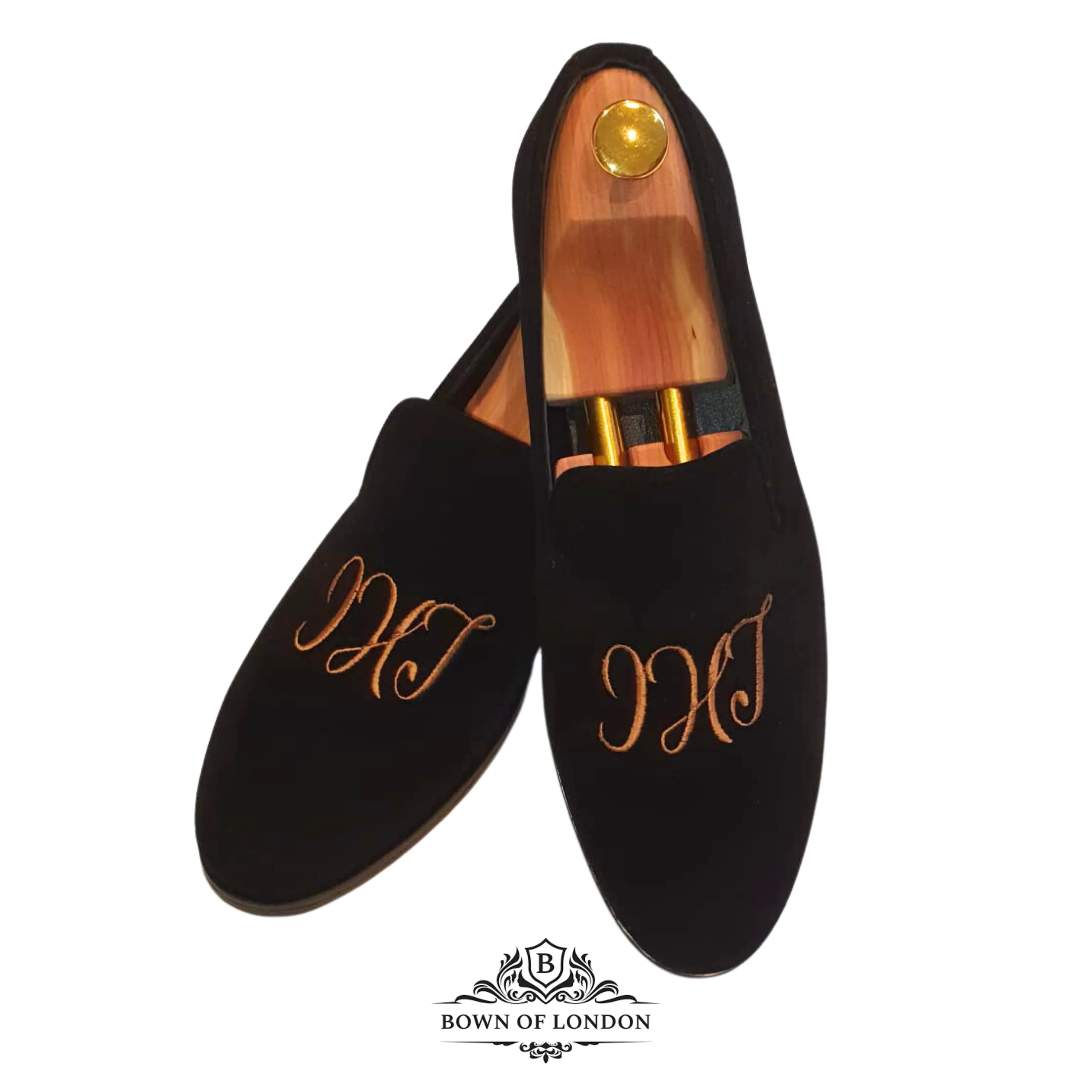 Velvet Loafer/Slipper Shoe Cigar on Whiskey Glass