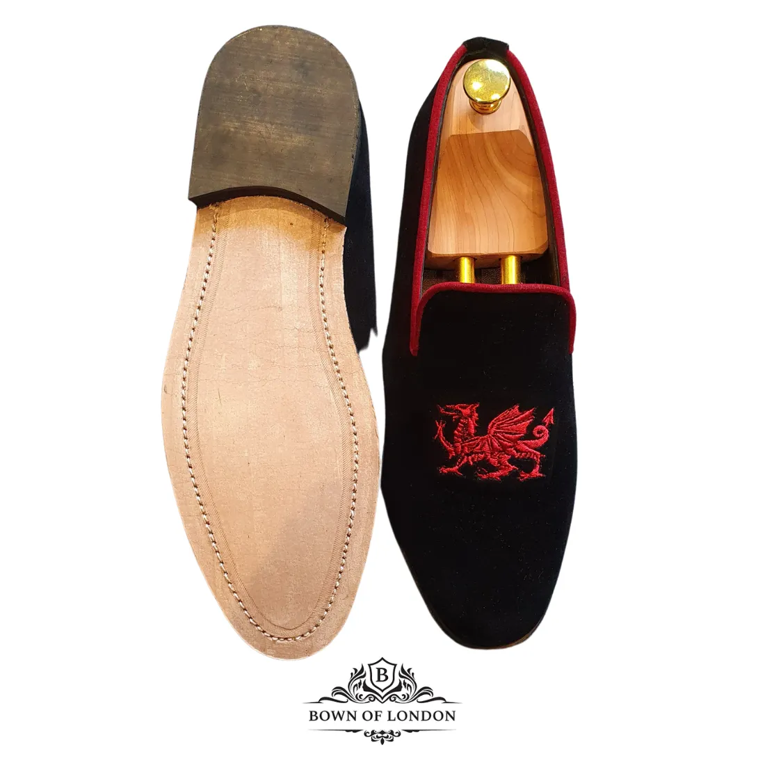 Velvet Loafer/Slipper Shoe Cigar on Whiskey Glass
