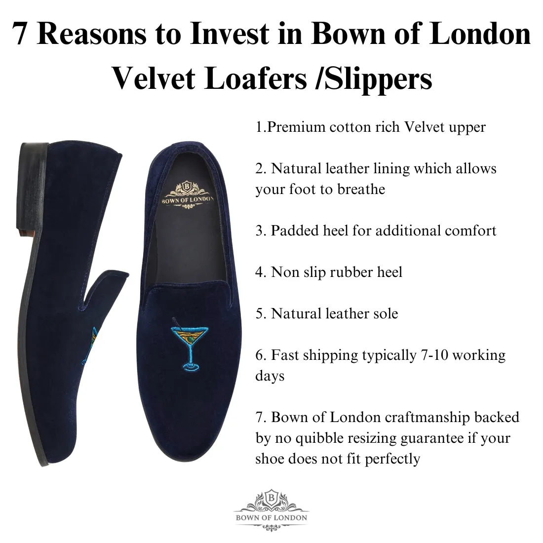 Velvet Loafer/Slipper Shoe - Custom