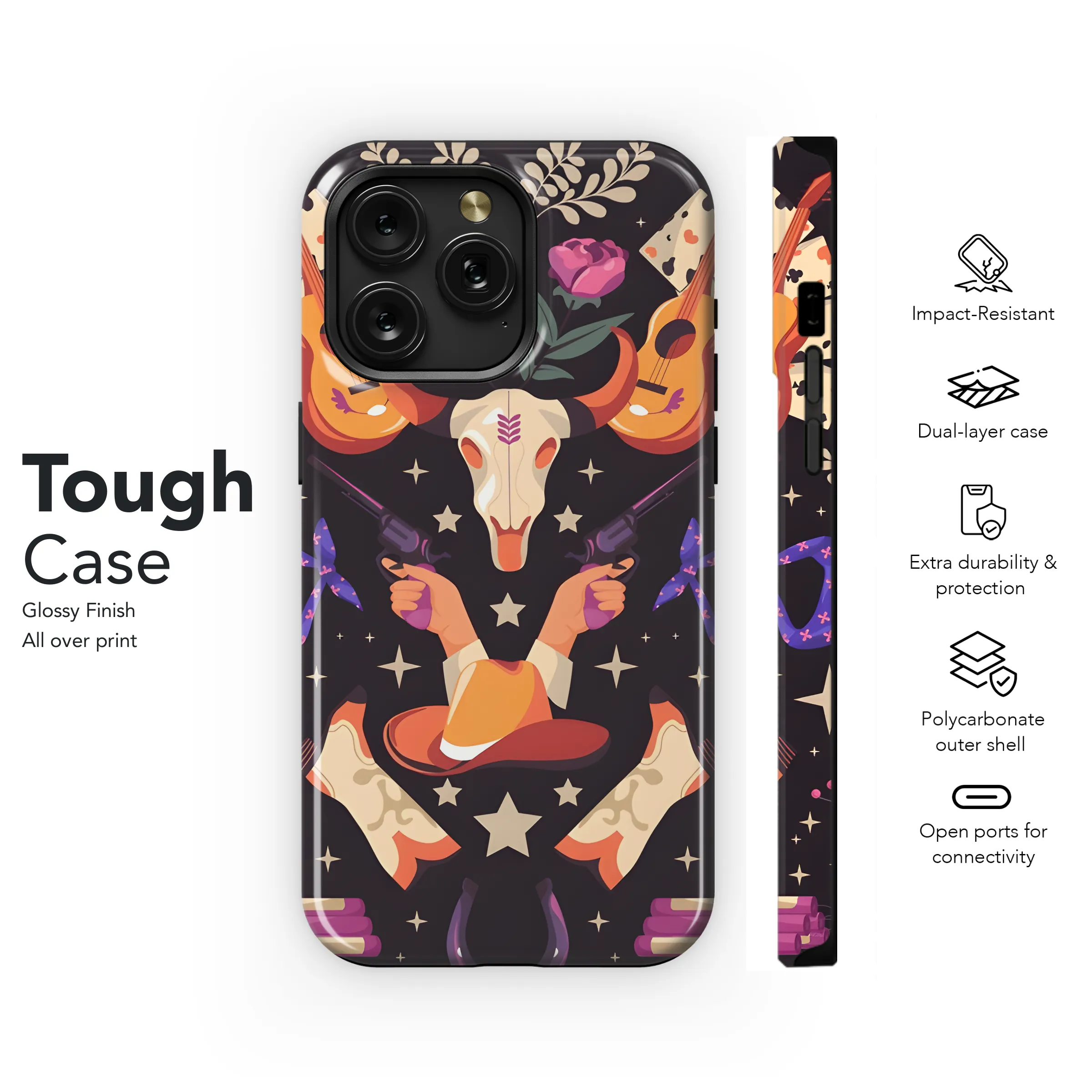 Western Cowboy Phone Case iPhone Samsung Cover Pixel 3204