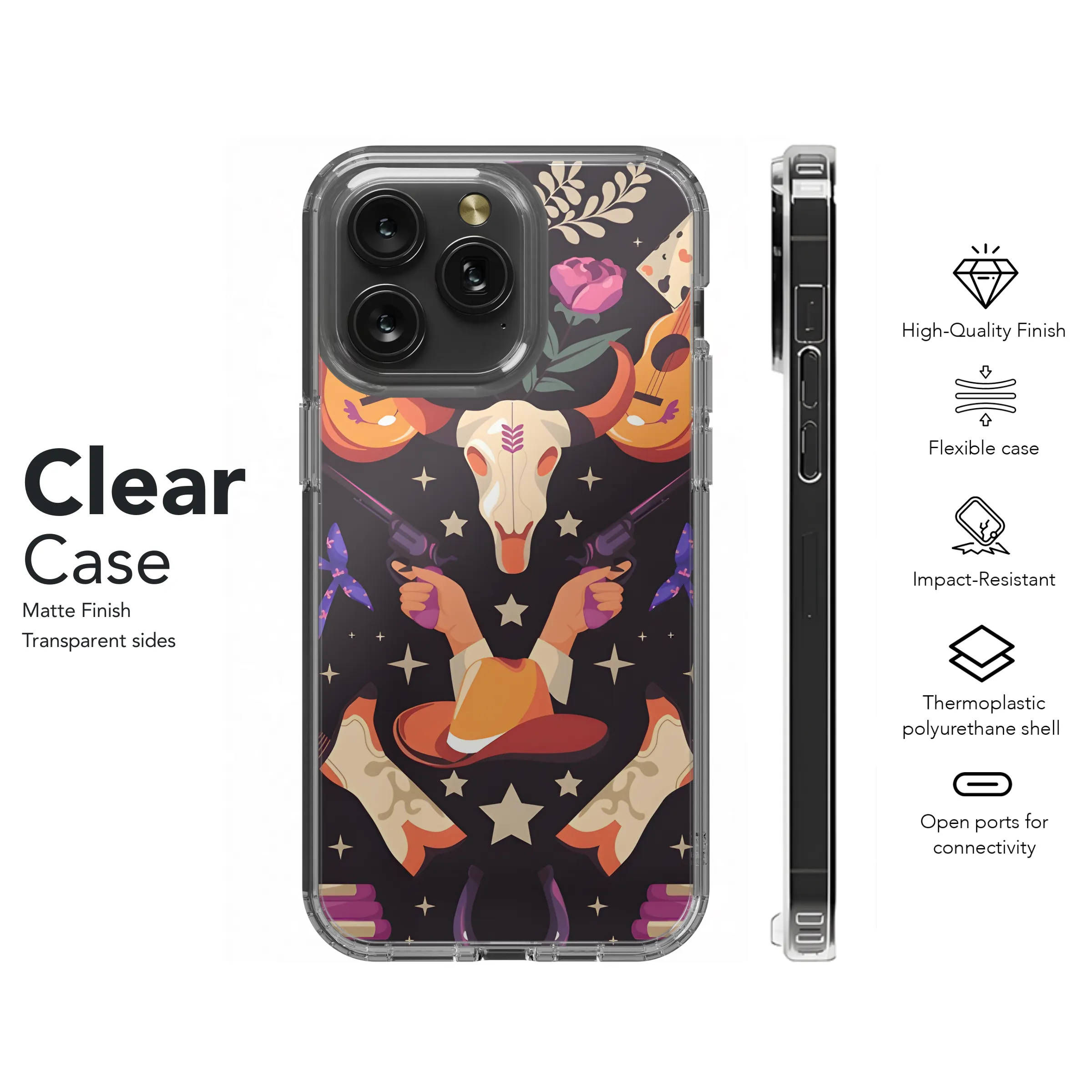 Western Cowboy Phone Case iPhone Samsung Cover Pixel 3204