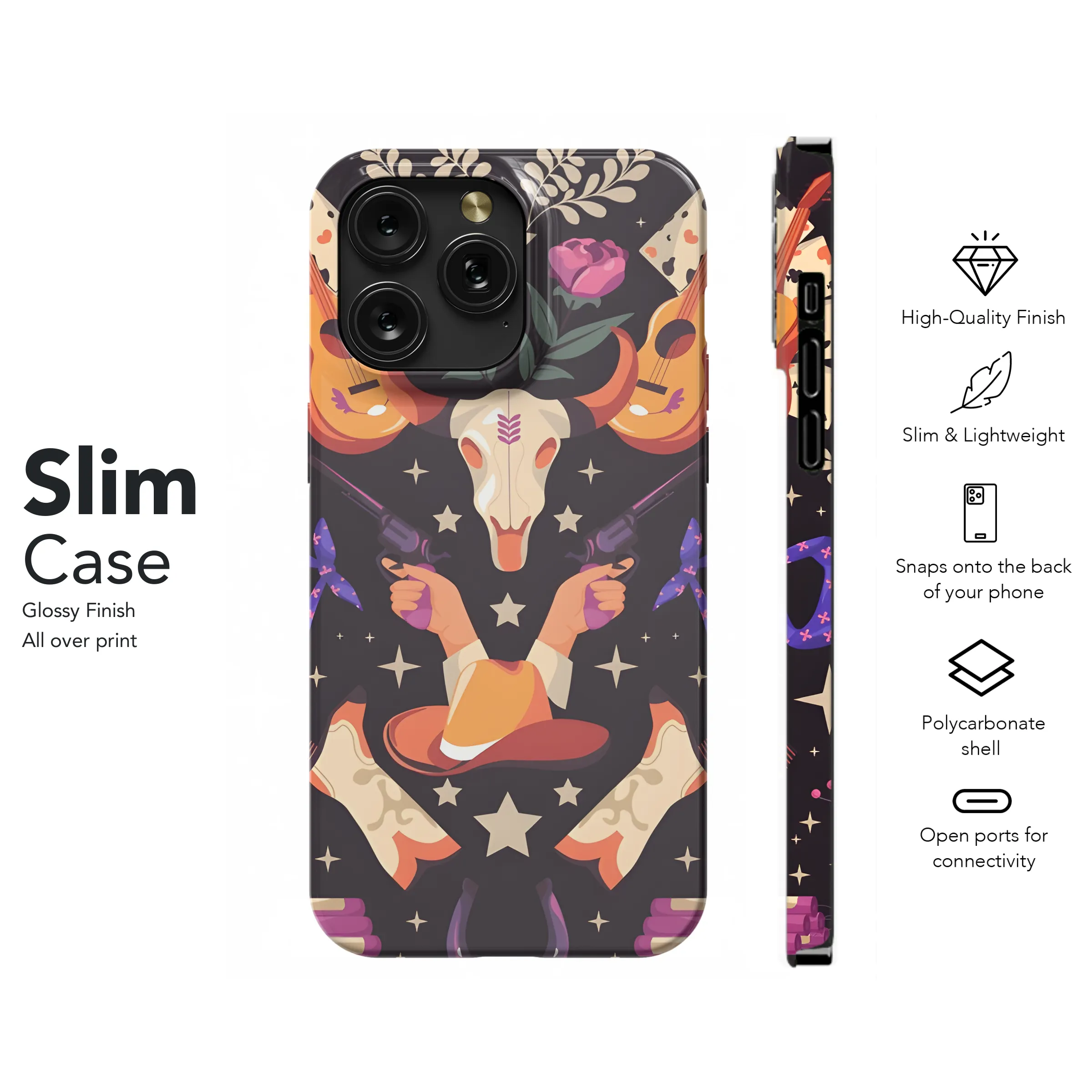 Western Cowboy Phone Case iPhone Samsung Cover Pixel 3204