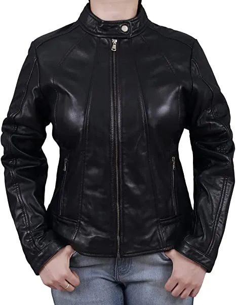 Women's Biker Leather Jacket