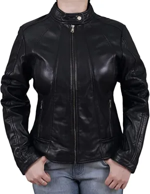 Women's Biker Leather Jacket